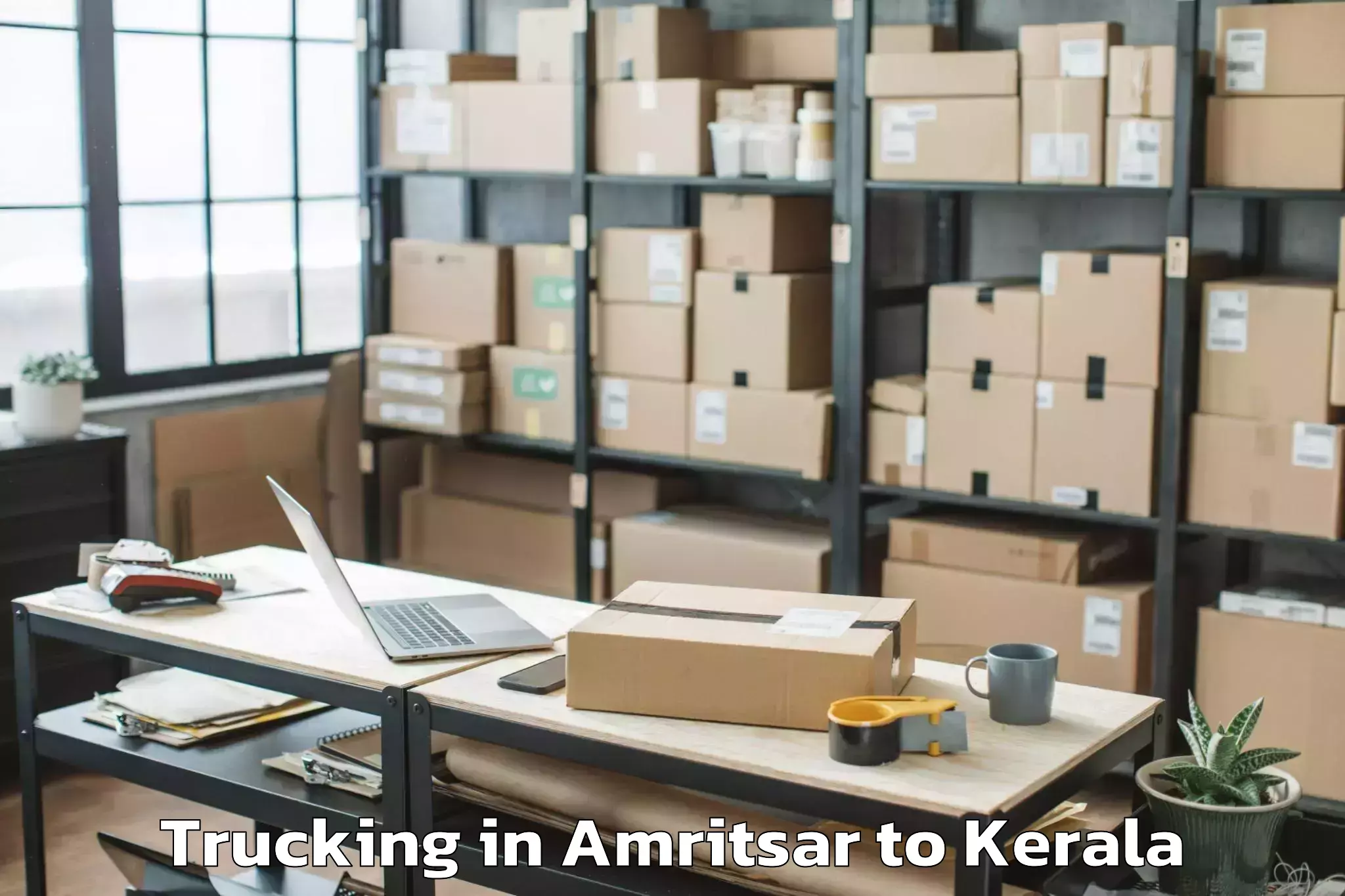 Top Amritsar to Lulu Mall Kochi Trucking Available